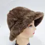 Дамска пухкава зимна шапка тип клош, снимка 7