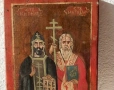 Кирил и Методий икона 45х23, снимка 1