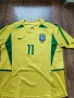  Brazil 2002-04 Nike Home Shirt Ronaldinho 11 - мъжка колекционерска тениска ОТЛИЧНО СЪСТОЯНИЕ ХЛ, снимка 6