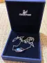Елегантно колие Swarovski Elated с голям фасетиран кристал в нежен розов цвят, снимка 1