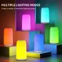 LED лампа за нощно шкафче с тъчскрийн, [Елегантен дизайн и RGB режим] , снимка 5