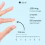 Нов Магнезий глицинат 300mg с куркума и витамин B6, 120 веган капсули, снимка 3