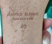  Обувки чехли Manоlo Blahnik (оригинал, нисък ток), номер 38.5-39, снимка 9