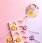12 гнезда цветя силиконов молд форма lolipop близалка сладолед на клечка бонбони желе шоколад , снимка 1