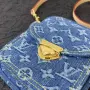 LV / Crossbody / Blue / Дамска Синя Чанта Естествена Кожа За През Рамо 13x18x5см Код ch58, снимка 2