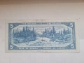 SCARCE CANADA 🇨🇦 5 DOLLARS 1954 , снимка 4