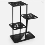 Декоративен цветарник Mercado Trade, 3 нива, Метал, Черен, снимка 2