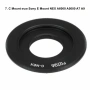 Адаптер за обектив Sony E Mount Canon Nikon M42 FD MD Micro 4/3 EOS M FOTGA, снимка 7