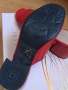 Червени чехли от естествена кожа на марката BUGATTI, снимка 4