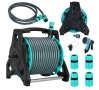 Градински маркуч 30 м на макара с пистолет | Автоматична система за поливане, снимка 1