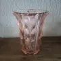 Стъклена ваза цветна, снимка 1