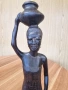 Африканска статуетка / дърворезба 33 см., снимка 6