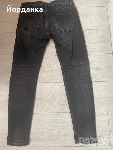 Мъжки черни дънки на ZARA, снимка 3 - Дънки - 54727842