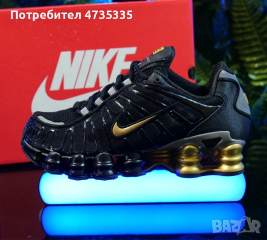 Nike Shox TL Black and Gold, снимка 5 - Ежедневни обувки - 54280923