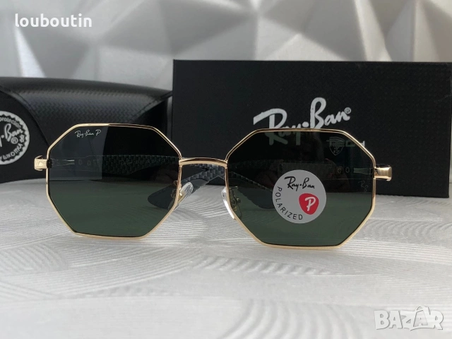 Ray Ban Ferrari 2 цвята мъжки слънчеви очила осмоъгълни с поляризация  дамски унисекс, снимка 12 - Слънчеви и диоптрични очила - 55149496
