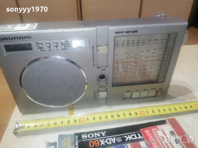 GRUNDIG YACHT BOY 600-ВНОС GERMANY 1606260952L4, снимка 6 - Радиокасетофони, транзистори - 54922140