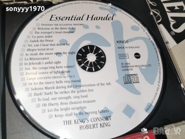 HANDEL CD 0107261207H2E7R, снимка 5 - CD дискове - 55116232