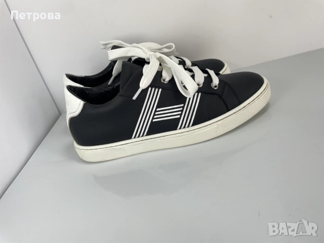 Hermes Кожени маратонки 37 Оригинал, снимка 2 - Маратонки - 54970147