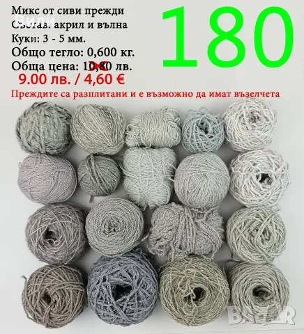 Евтини прежди в малки количества - нови и остатъци, снимка 3 - Други - 52029828