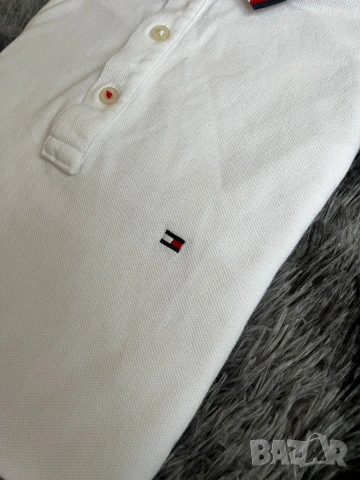 Поло Tommy Hilfiger бял S, снимка 4 - Ризи - 54257902