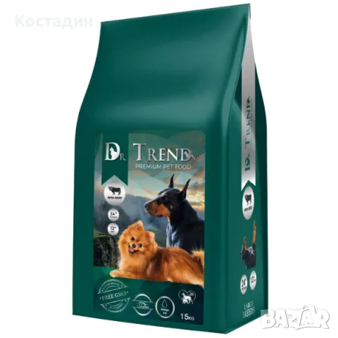 Пълноценна Храна за Кучета от Едри Породи - с Говеждо - 15кг - Adult Large Breeds - Dr. Trend