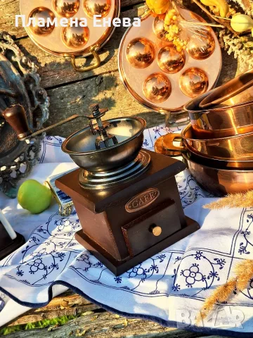 Дървена винтидж мелничка, снимка 3 - Други - 55623465