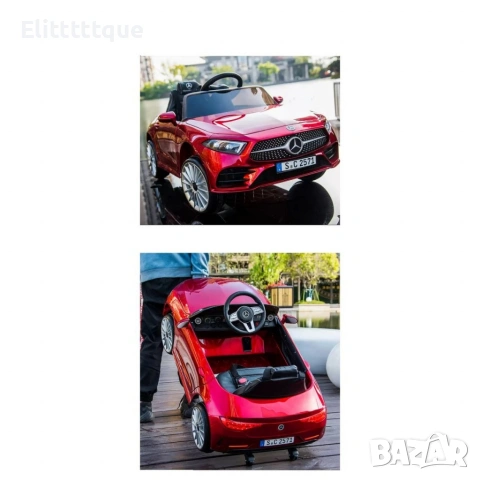 Акумулаторна кола Mercedes Benz CLS350 с кожена седалка 12V, снимка 17 - Детски велосипеди, триколки и коли - 54970218