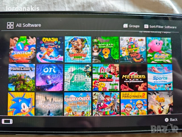 Nintendo switch oled, ОСТАНА 1 брой с розовия кейс. Хакнато., снимка 4 - Nintendo конзоли - 54306066