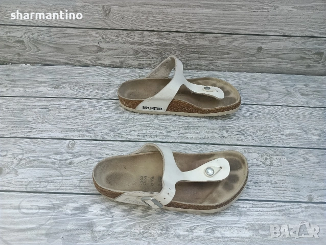 Birkenstock N 37 кожени чехли, снимка 6 - Сандали - 55063330