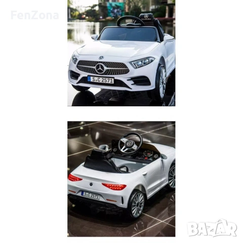 Акумулаторна кола Mercedes Benz CLS350 с кожена седалка 12V, снимка 7 - Други - 54972442