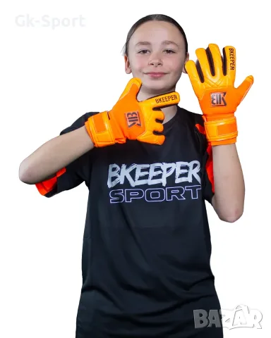 Вратарски ръкавици Bkeeper FLASH #26 Orange размер 4,5, снимка 8 - Футбол - 55306351