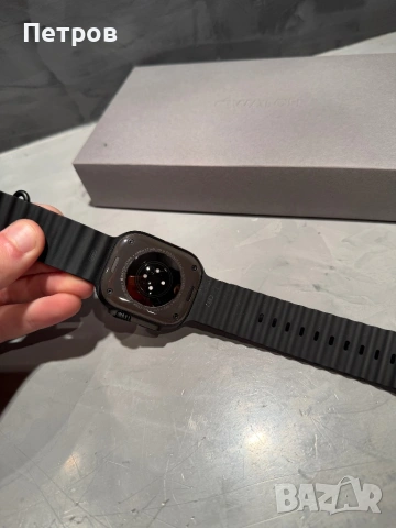 100% battery! Apple Watch Ultra 2  Black Titanium black ocean 49 mm, снимка 8 - Смарт гривни - 54543182