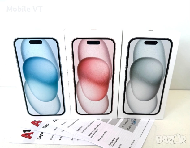 НОВ! iPhone 15 128GB Black / Pink / Blue 2г.Гаранция!, снимка 2 - Apple iPhone - 54154469