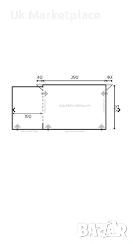Форселт Kampa Rally Air Pro 390 Plus l/H, снимка 3 - Аксесоари и консумативи - 54323103