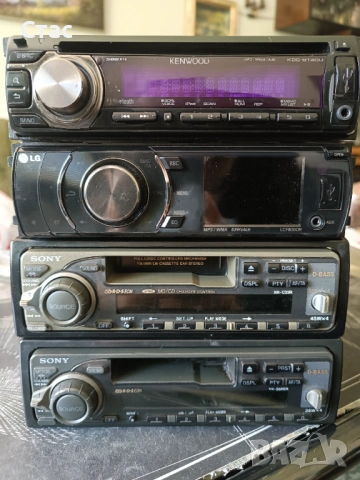 Kenwood,LG disc mp3 Bluetooth/Sony cassete radio aux