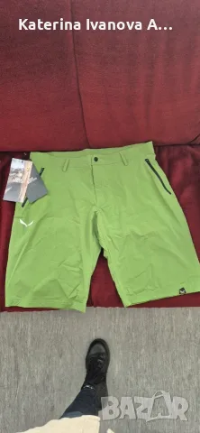 Мъжки къси панталони Salewa Puez Talveno Durastretch Shorts Men – Green Размер M, цена: 73 €, снимка 6 - Къси панталони - 55293995