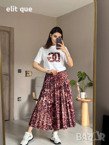 дамски комплекти тениска и дълга пола dolce gabbana, снимка 3 - Комплекти - 55243810