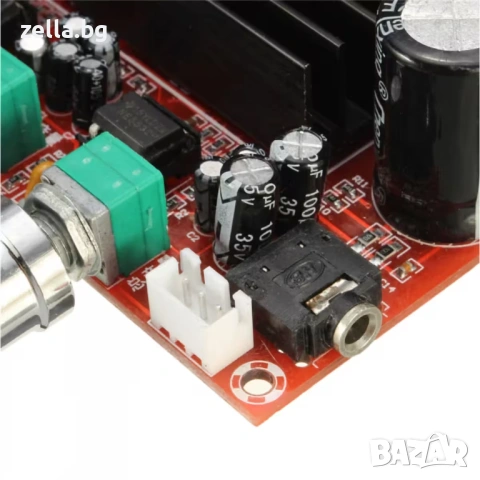 Стерео усилвател 2.1 TPA3116D2 Клас D – 2x50W + 100W субуфер, DIY Home Audio 10114, снимка 4 - Ресийвъри, усилватели, смесителни пултове - 54658326