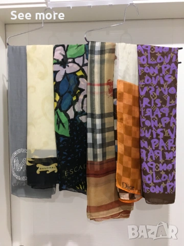 Louis Vuitton,Burberry,Dior...различни брандове шал коприна
