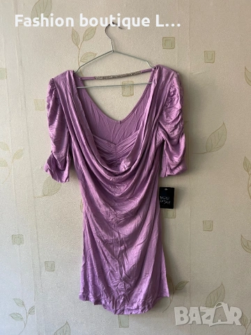 Нова с етикет лилава блузка с къс ръкав S размер 💜