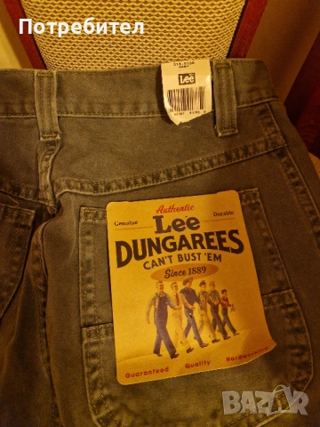 Нови Дънки Lee широк стил цвят Army, снимка 2 - Дънки - 54079049