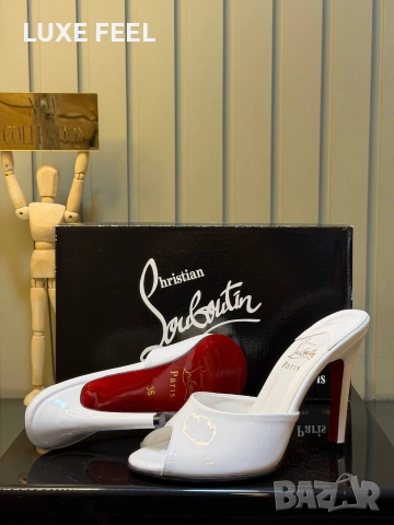 Yves Saint Laurent ⚜️ Christian Louboutin⚜️ Chanel ⚜️Дамски Чехли , снимка 7 - Чехли - 55075311