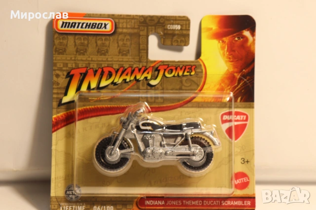 MATCHBOX INDIANA JONES DUCATI ИГРАЧКА КОЛИЧКА МОДЕЛ