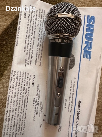 SHURE 565 SD, снимка 3 - Микрофони - 54550292