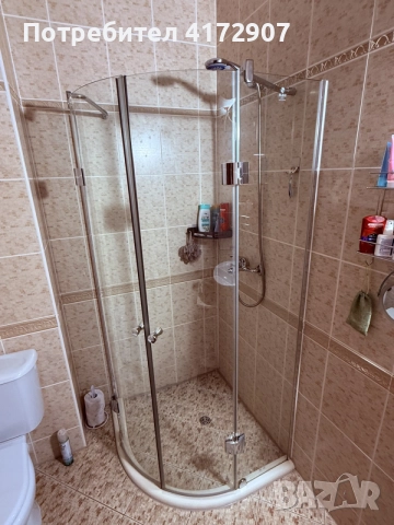  Душ кабина 80х80см, овална 