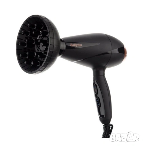 Сешоар BaByliss - Smooth Pro 2100 6709DE, 2100 W, 3 степени, черен/розово злато, снимка 5 - Сешоари - 54838484