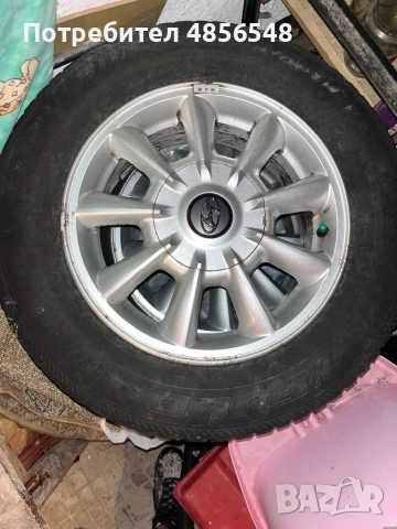 Оригинални Hyundai алуминиеви джанти 15” + гуми Goodyear 205/65 R15 – 200€, снимка 5 - Гуми и джанти - 54902845