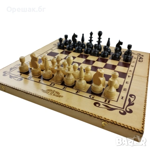 КОМПЛЕКТ ШАХ И ТАБЛА БУК ПИРОГРАФ 48/48, снимка 2 - Шах и табла - 54712440