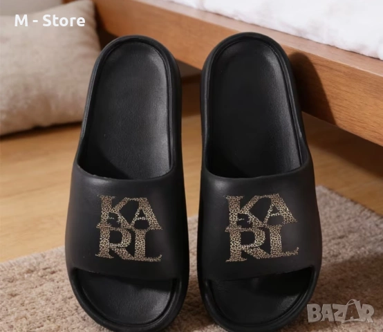 Дамски чехли KARL, снимка 4 - Чехли - 54552025