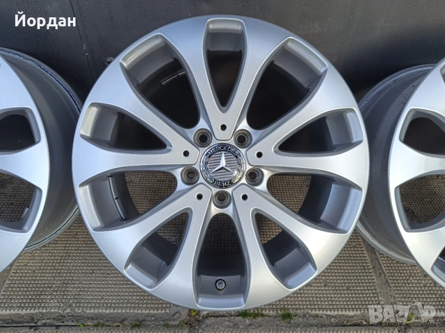 ОРИГИНАЛНИ джанти 17 ' цола 5x112 MERCEDES BENZ / МЕРЦЕДЕС 7,5J ET40 + датчици, снимка 9 - Гуми и джанти - 54544839